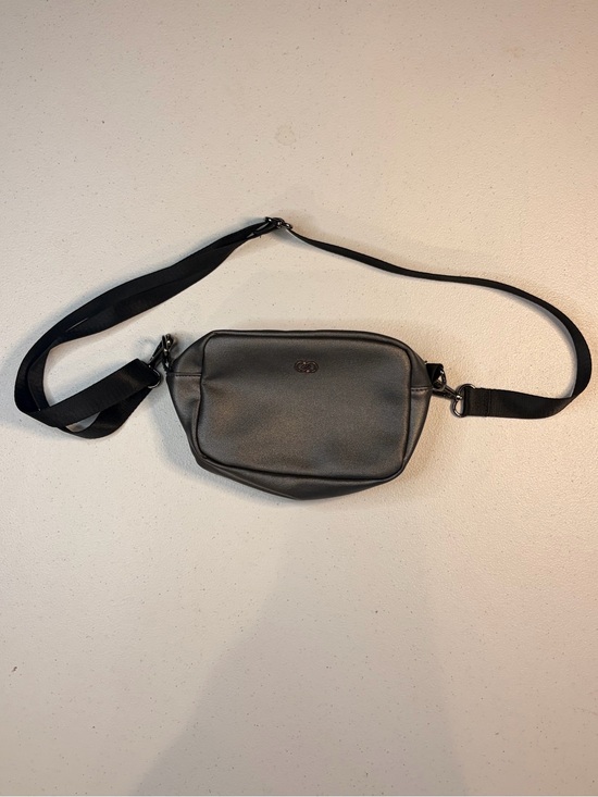 Stay The Path Handbags - Stay The Path Metallic Charcoal Grey Crossbody Bag Adjustable Strap RN 104141